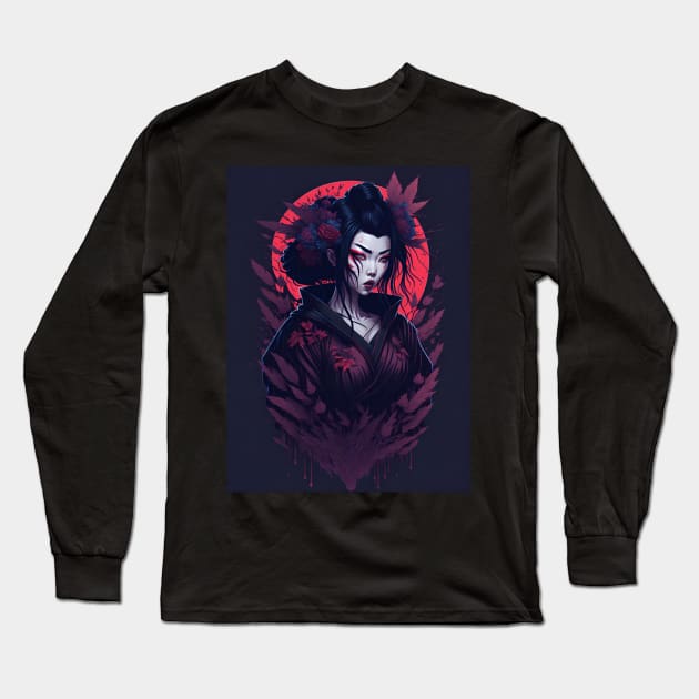 Ethereal Geisha Grace Long Sleeve T-Shirt by star trek fanart and more